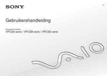 Sony VPCSA3V9E - VPCSA3V9E Istruzioni per l'uso Olandese