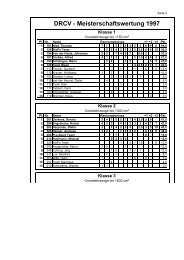 DRCV Meisterschaftswertung 1997