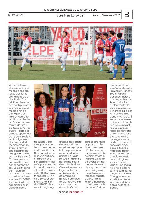 ELPE NEWS • AGOSTO-SETTEMBRE 2017