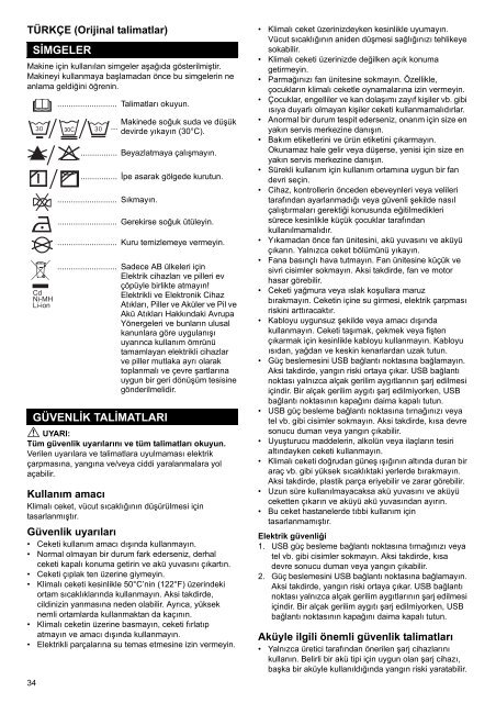 Makita GIACCA VENTILATA 18V POLYESTERE - DFJ201Z - Manuale Istruzioni