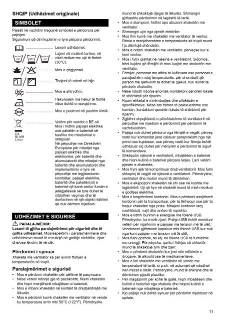 Makita GIACCA VENTILATA 18V POLYESTERE - DFJ201Z - Manuale Istruzioni