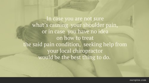 When Should You Call a Local Chiropractor in Shoulder Pain?