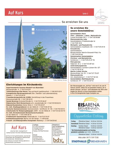 Auf Kurs_Ausgabe Februar 2012 - Kirchenjournal »Auf Kurs