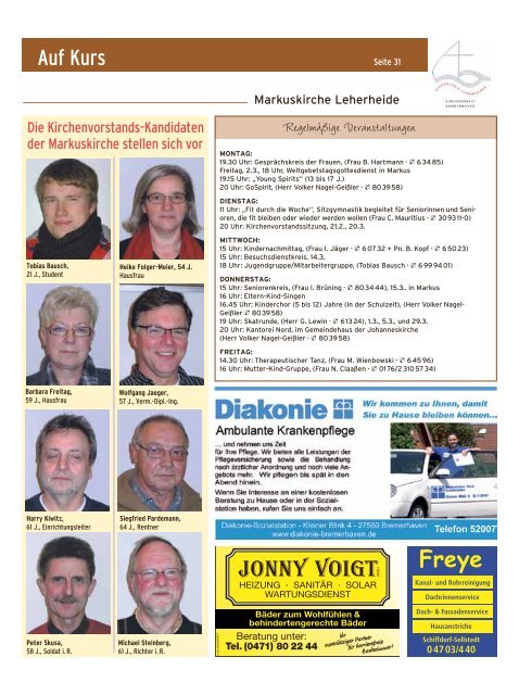 Auf Kurs_Ausgabe Februar 2012 - Kirchenjournal »Auf Kurs