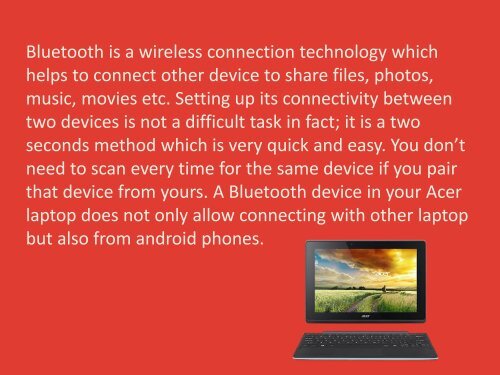 How to Turn on Bluetooth on My Acer Laptop