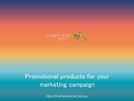 Promotional products for your marketing campaign