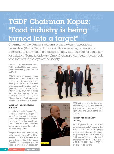 Food Turkey Magazine September 2017