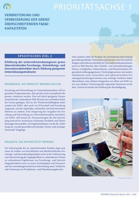 Kurzfassung des Kooperationsprogramms INTERREG Österreich-Bayern 2014-2020 