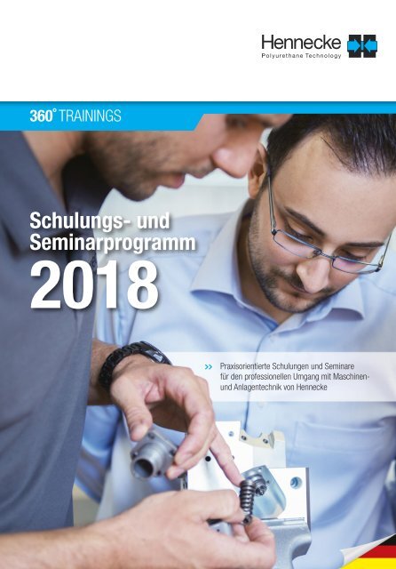 360°SERVICE -  Das neue Hennecke Schulungsprogramm 2018