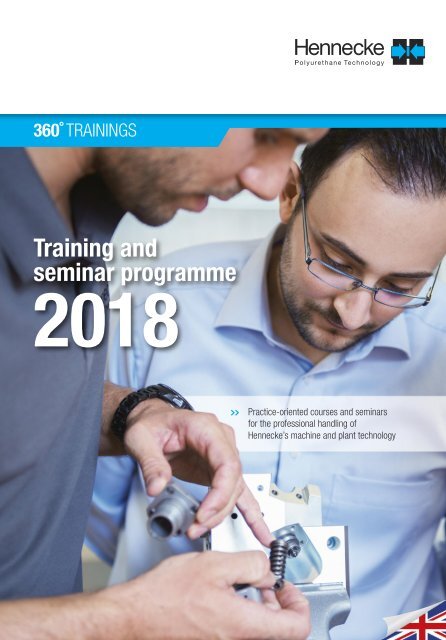 360°SERVICE  - The new Hennecke training and seminar programme 2018
