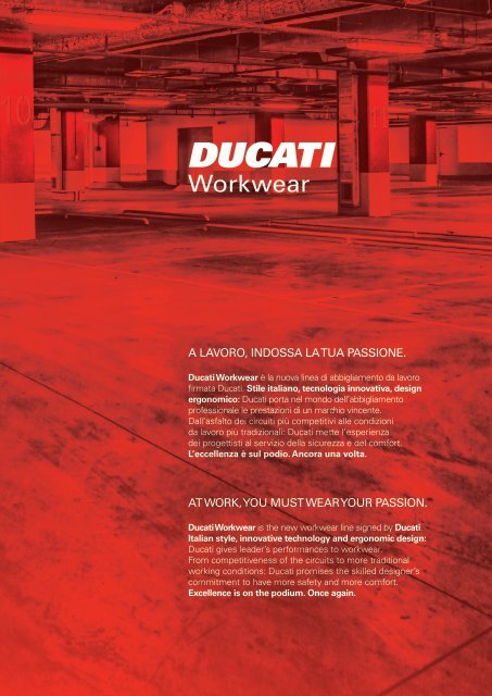 Ducati Workwear - Catalogo 2017