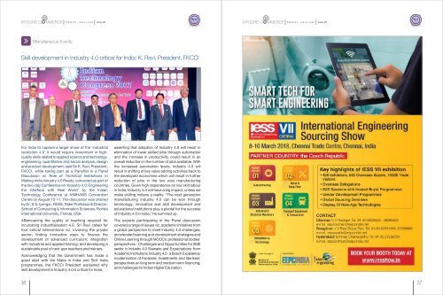 FKCCI - Mysore Commerce Magazine September 2017