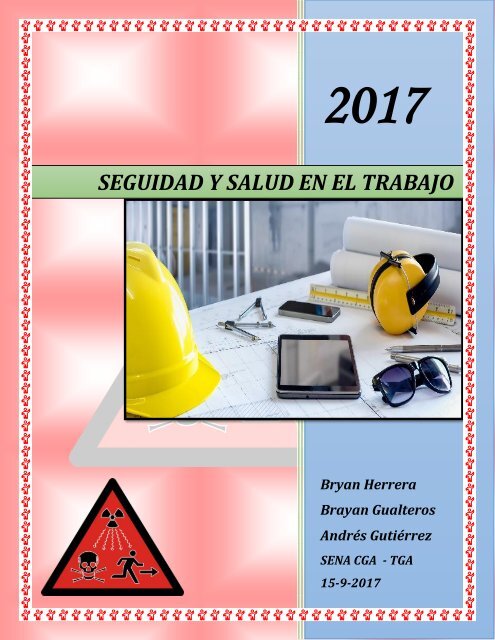 SEGURIDAD Y SALUD EN EL TRABAJO - CARTILLA