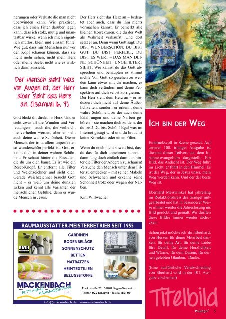 Triangel Ausgabe 100 - 04/2017