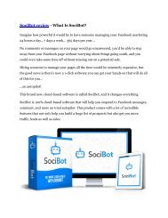 Socibot review & (GIANT) $24,700 bonus