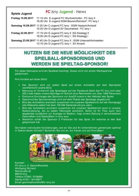 3. Ausgabe Stadionzeitung 2017/18