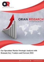 Ear Speculum Market Strategic Analysis with Demand, Key Vendors and Forecast 2022