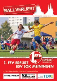 BALLVERLIEBT Nr. 24 - Das Stadionmagazin des 1. FFV Erfurt