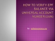 How to verify EPF balance via Universal Account