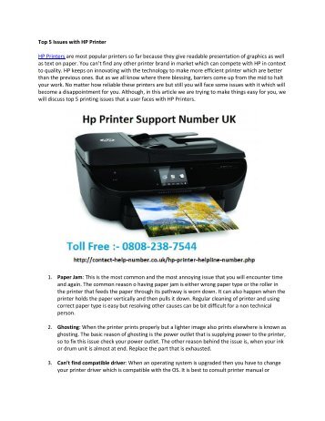 Top 5 Issues with HP Printer