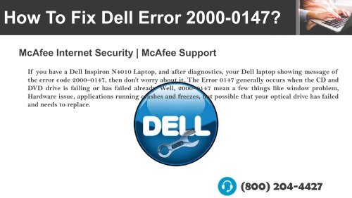 How To Fix Dell Error Code 2000-0147