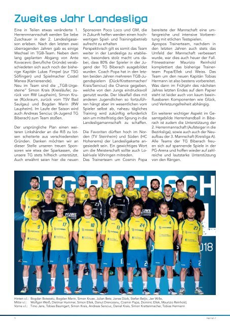 TG Biberach 2017/2018