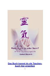 Reiki - eine Entscheidungshilfe