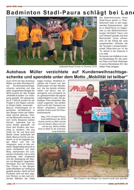 news from edt - lambach - stadl-paura März 2017