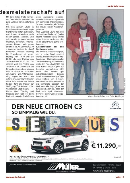 news from edt - lambach - stadl-paura März 2017