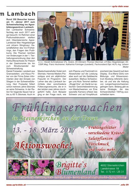 news from edt - lambach - stadl-paura März 2017