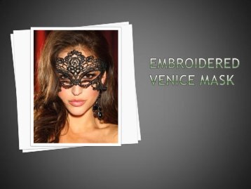 Embroidered Venice Mask