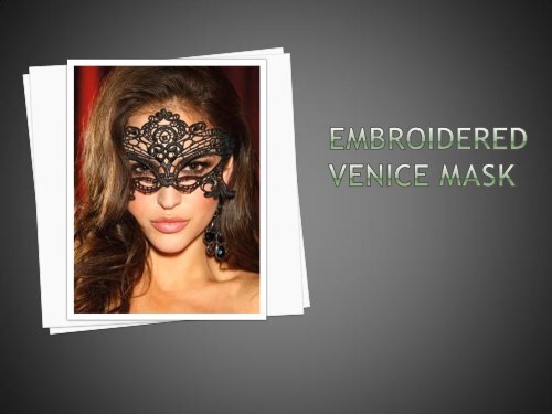 Embroidered Venice Mask