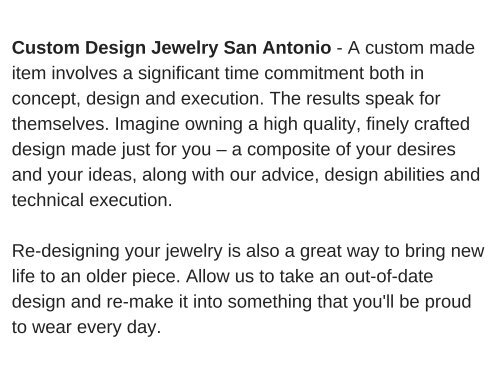 Jewelry Buyers San Antonio