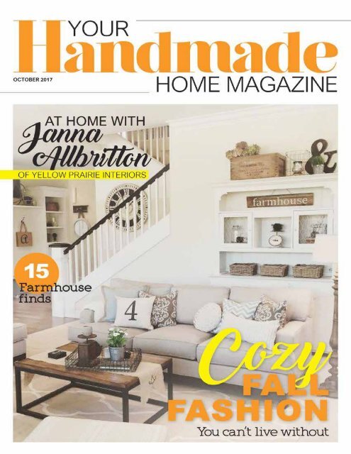 Your Handmade Home Magazine October 2017