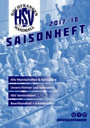 HSV Hochfranken Saisonheft 2017-18