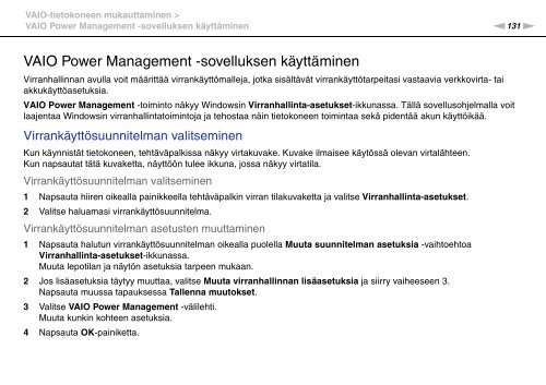 Sony VPCSE2V9E - VPCSE2V9E Consignes d&rsquo;utilisation Finlandais