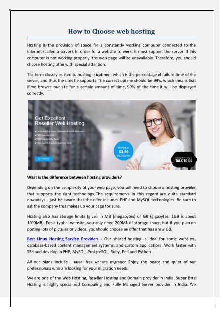 How To Choose Web Hosting Images, Photos, Reviews