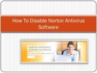 How To Disable Norton Antivirus Software