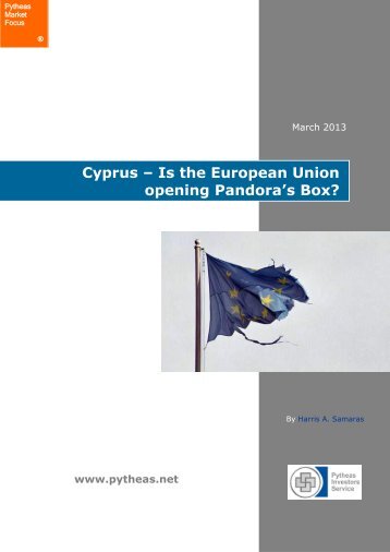 Cyprus – Is the European Union opening Pandora's Box?