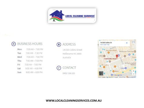 Office Cleaning Melbourne - Local Cleaning Services