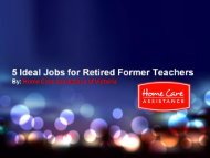 5 Ideal Jobs for Retired Former Teachers