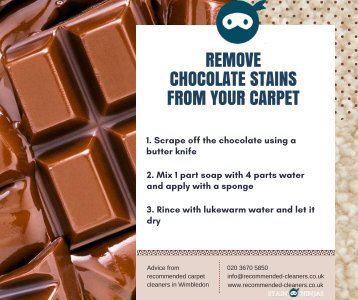 How to remove chocolate stains from your carpet