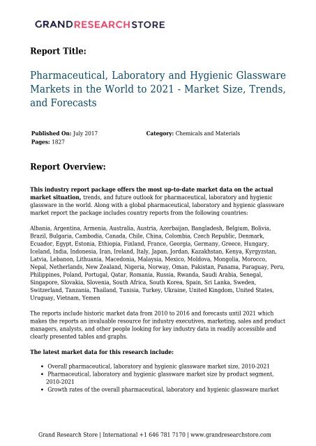 pharmaceutical-laboratory-and-hygienic-glassware-markets-in-the-world-to-2021---market-size-trends-and-forecasts-grandresearch