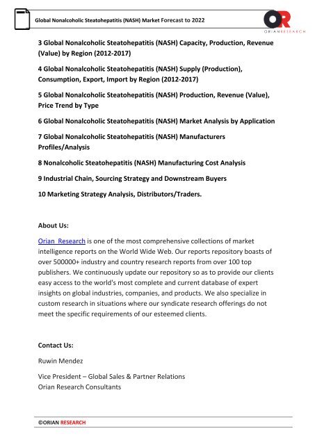 Global Nonalcoholic Steatohepatitis (NASH) Market