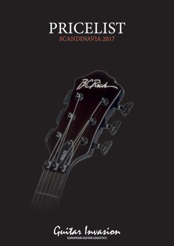 BC Rich Pricelist 2017 - Scandinavia
