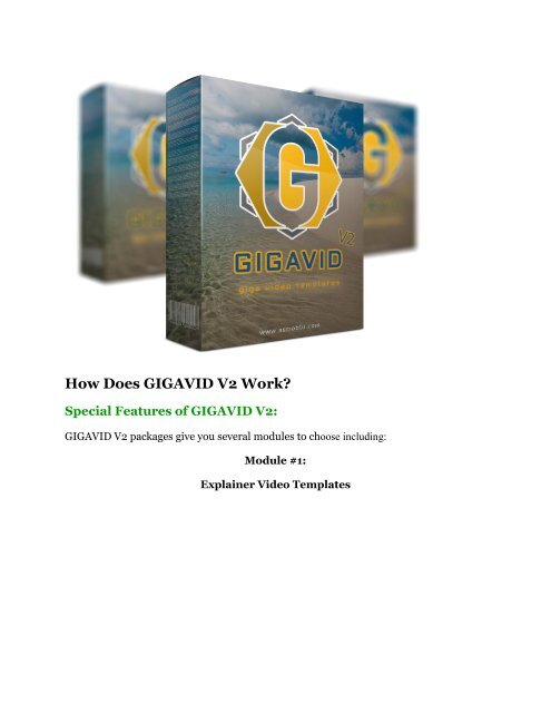 $22,300 BONUS NOW - GIGAVID V2 Review