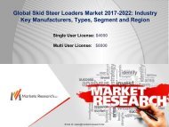 Skid Steer Loaders Market 2017 Share, Size, Forecast 2022