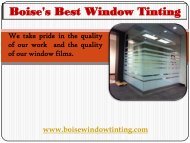 Professional  Car Window Tinting Idaho