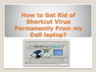 How to Get Rid of Shortcut Virus Permanently From My Dell Laptop