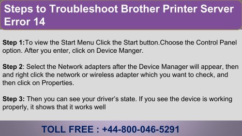 How to fix Brother Printer Server Error 14? +44-800-046-5291